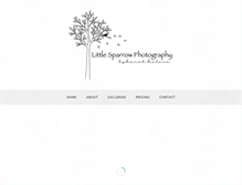 Tablet Screenshot of littlesparrowphoto.com